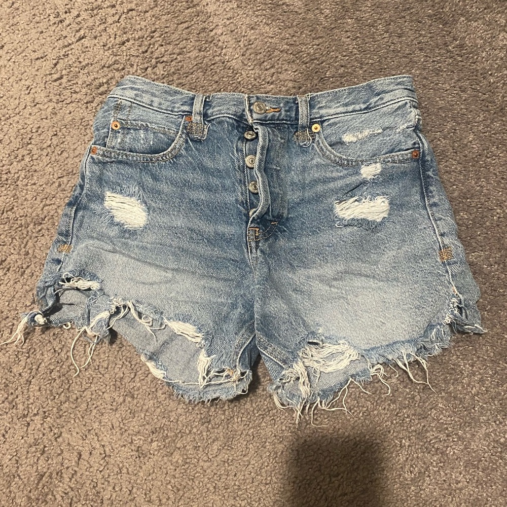 Free People Jean Shorts